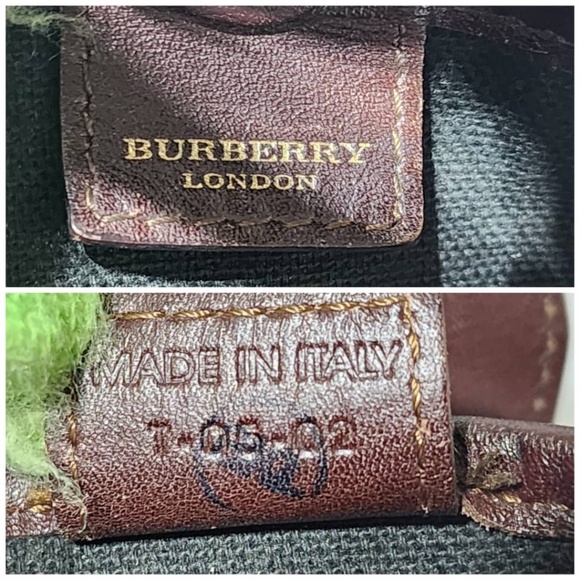 Authentic Burberry Vintage Haymarket Check PVC and Leather Buckle Shoulder Bag - Picture 8 of 16